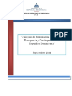 Guia para La Formulacion de Planes Emergencia y Contingencia COE (Rep. Dom.)