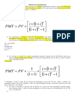 Lista de Exercícios de Series de Pagamento (1)