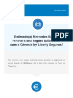 Estimado (A) Mercedes Bohm, Renove o Seu Seguro Automóvel Com A Génesis by Liberty Seguros!