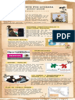 Infografía de Proceso Pergamino Papel Llamativo Vintage Marrón