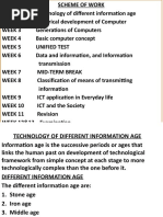 Computer JSS 1 First - Third