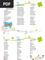 Canciones Infantiles de Saludo y Despedida | PDF