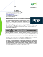 Interrupción Programada Energía EPM-Circuito R19-40-Zona Franca Industrial de Bienes y Servicios-Evento 5356971