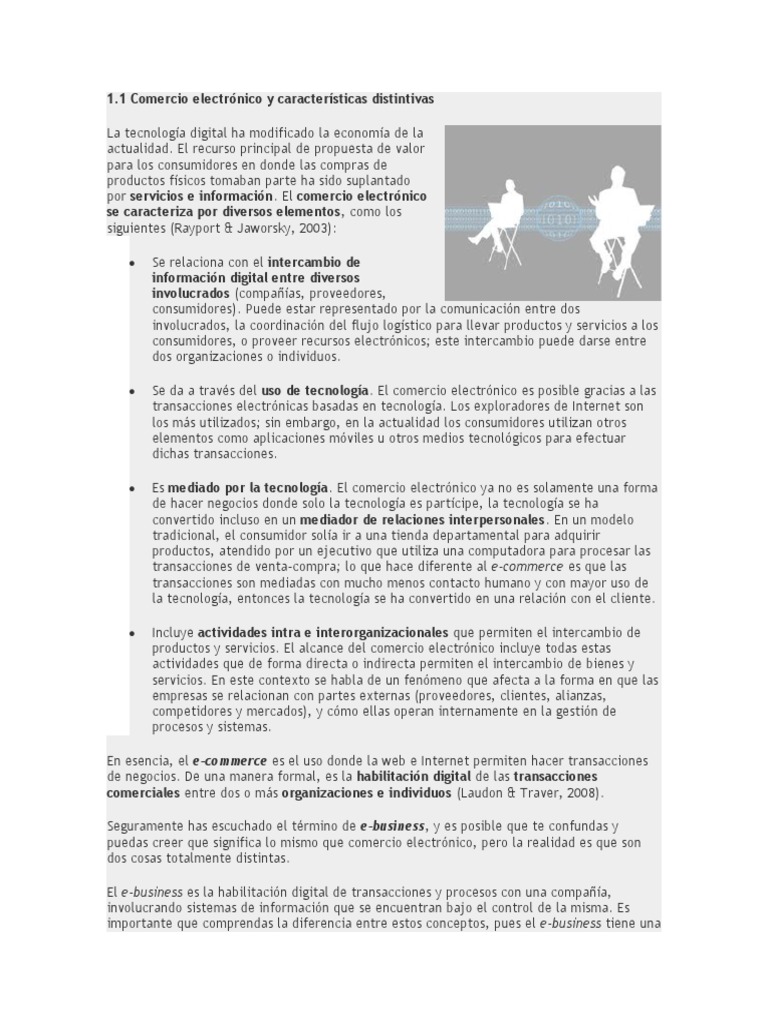 Características y Tipos de E-commerce | PDF | Comercio electrónico | De ...