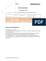 EXAMEN SEMESTRAL 5° Coca Cola Verde