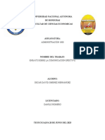 Ensayo Sobre La Comunicación Efectiva.