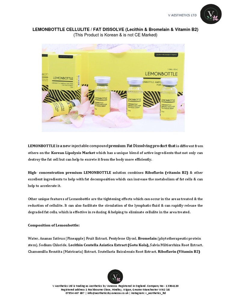 after care for lemon bottle fat dissolving My own personal treatment of dissolver just a few days treatment.I will take images after each treatment. If your considering this treatment keep in mind: 1. Treatment along Lemon Bottle Fat Dissolving
