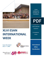 XLVI ESAN INTERNATIONAL WEEK (MBA Only - July 2023)
