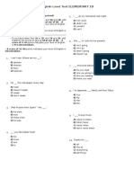 English Level Test PDF Elementary b1 With Answers Englishtestpdf