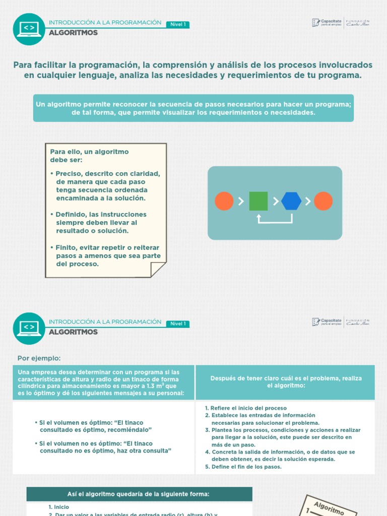 00 ALGORITMOS Merged | PDF | Programación | Programa de computadora