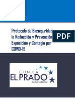 06 PROTOCOLO DE BIOSEGURIDAD Clinica El Prado (Incluye Area de Aislamiento)