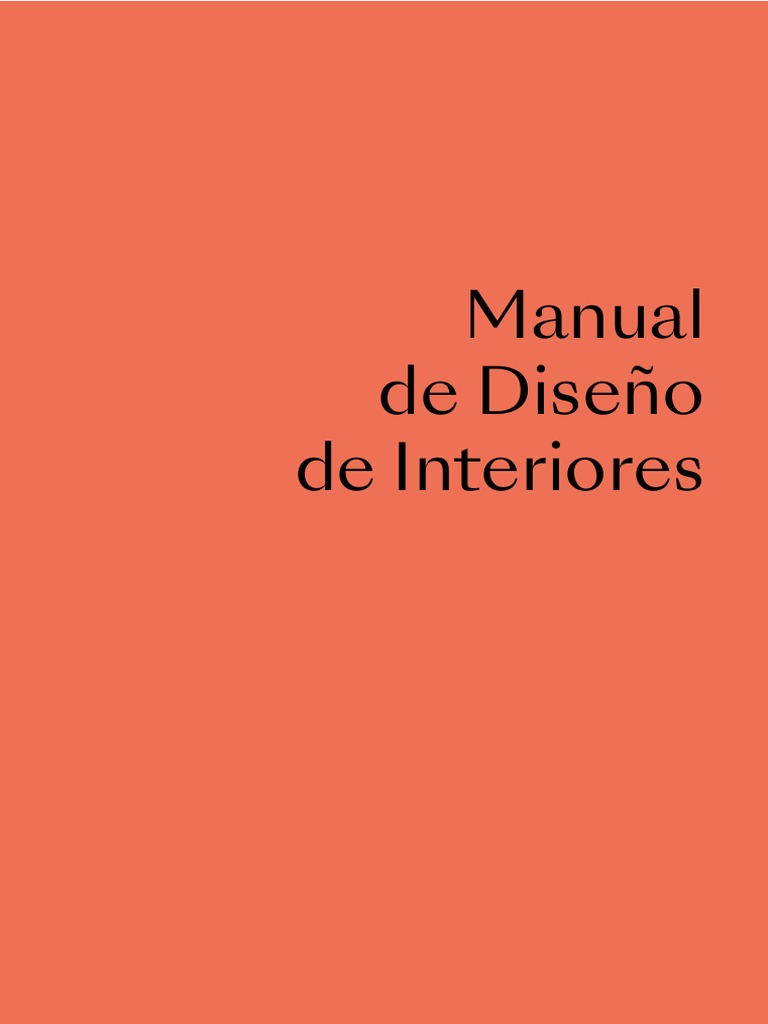 Manual Diseño De Interiores Pdf Diseño Diseño De Interiores