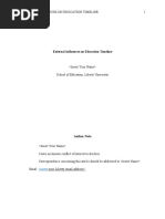 External Influences on Education Timeline Template