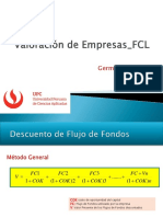 Valoración de Empresas - Sesión 5 - Flujo de Caja Libre - FCL Y Múltiplos