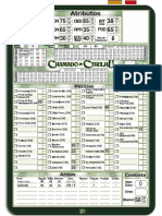 Chamado de Cthulhu Ficha de Personagem Era Moderna - Editavel