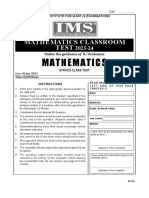 Statics Class Test 06 Jan.-2023