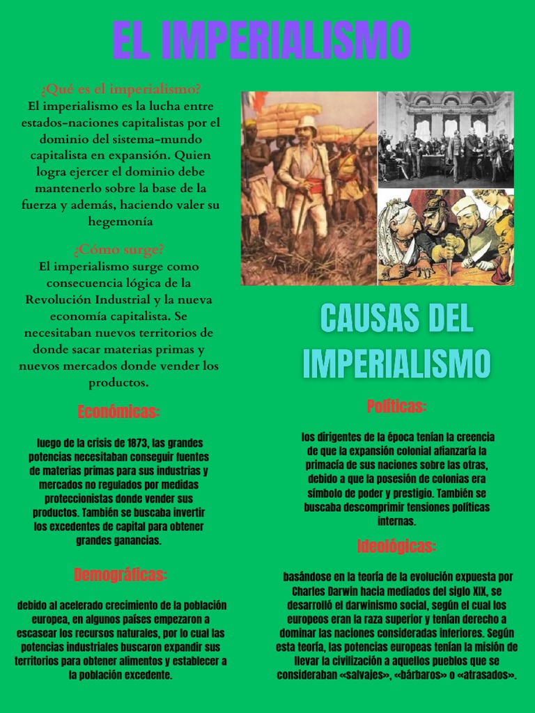 El Imperialismo y Sus Causas | PDF | Imperialismo | Colonialismo