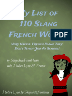 My List of 110 Slang French Words
