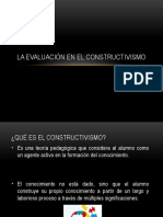 La Evaluación en El Constructivismo