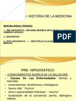 Medicina Griega en Adelante ......