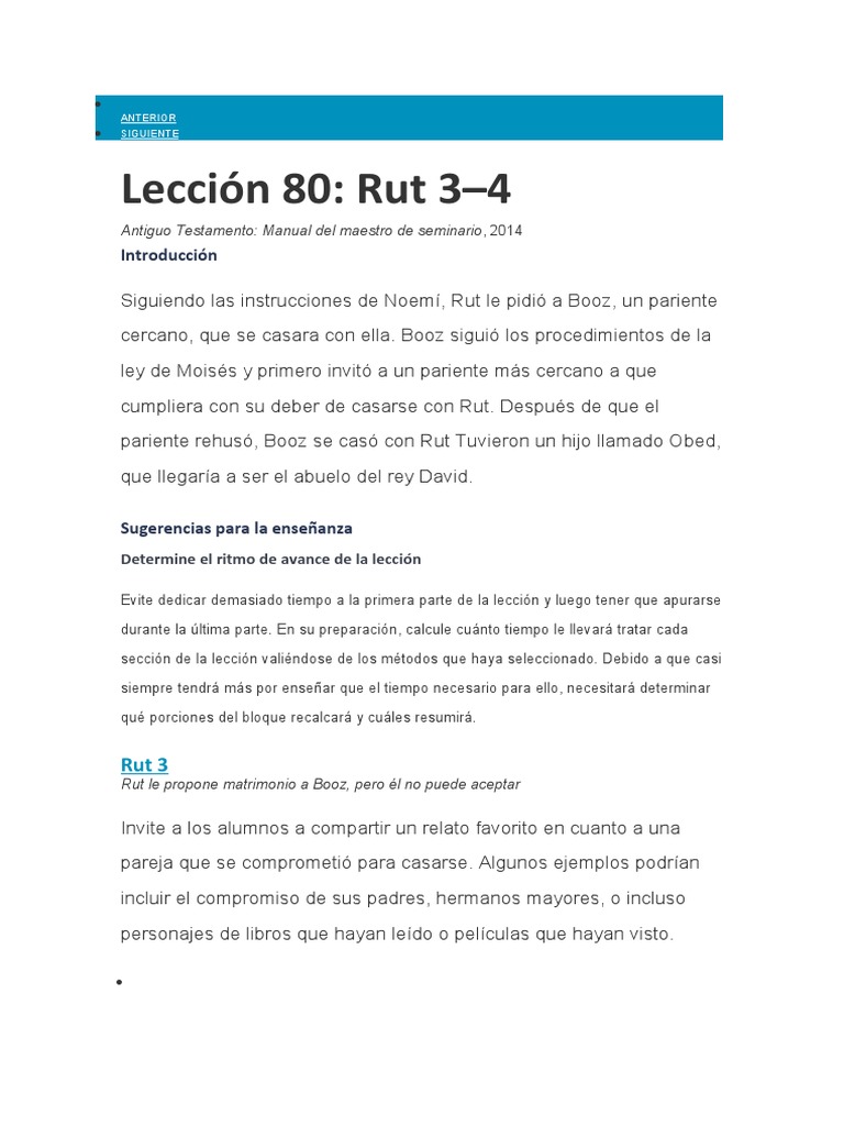 Booz Redime A Rut | PDF | Virtud | Noemí (figura bíblica)