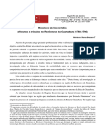 Africanos e Crioulos No Recôncavo Da Guanabara (1780-1790) Nielson Rosa Bezerra