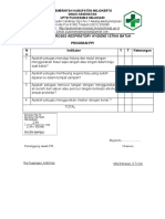 Checklist Proses Respiratory Hygiene Etika Batuk