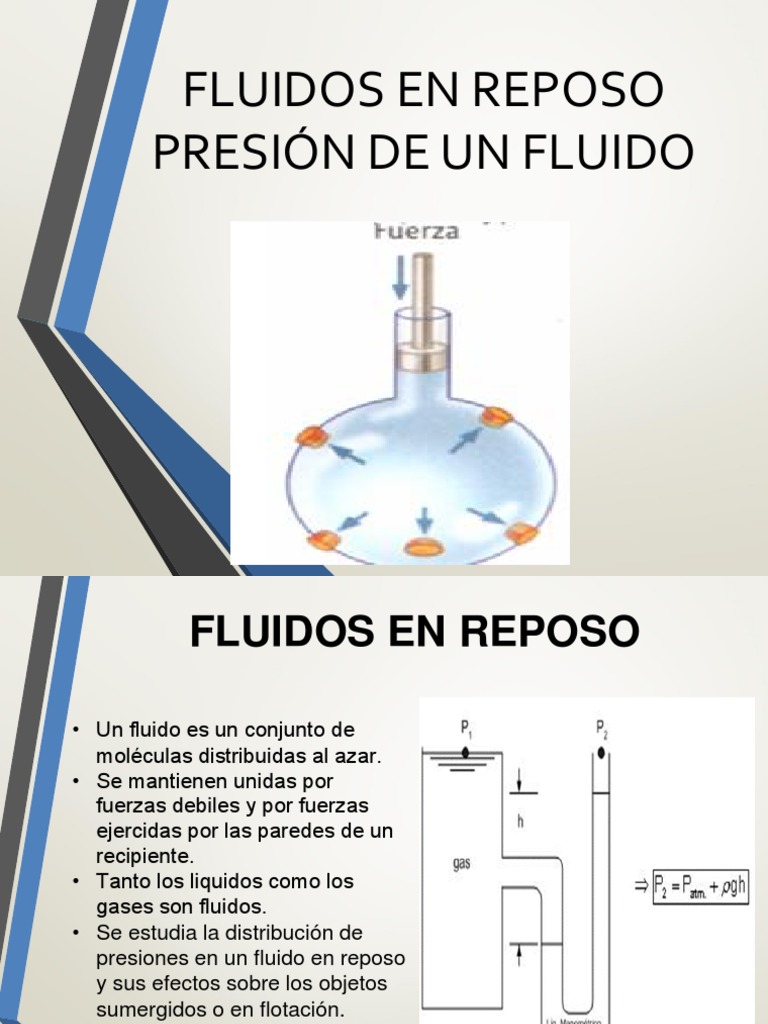 1-Fluidos en Reposo y en Movimiento | PDF | Flotabilidad | Presión