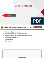 Plan Educativo Personalizado Saeev - Da