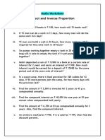 Maths Worksheet - I