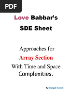 Love Babbar's Array Section