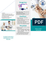 Tosca Green Minimalist Medical Center Hospital Trifold Brochure
