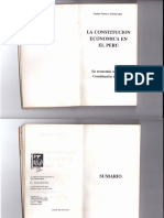 La Constitución Económica en El Perú Carlos Torres y Torres Lara