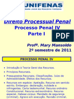 Processo Penal IV - Parte I