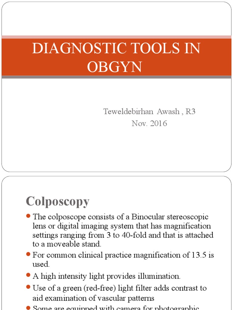 Diagnostic Tools in Obgyn | Download Free PDF | Human Reproduction ...