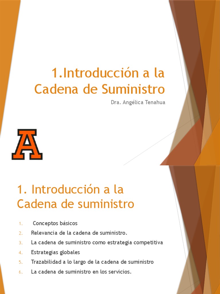 1.introduccion A La Cadena de Suministro | PDF | Gestión de la cadena ...