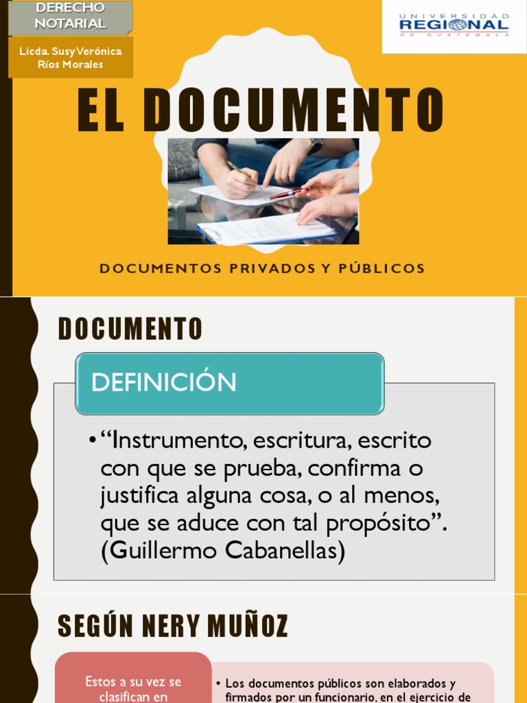 Documentos Públicos y Privados: Definición y Ejemplos | PDF | Justicia ...