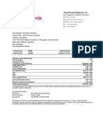 Billing Statement: Food Panda Philippines, Inc