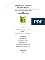 Clasificación Registral - Monografía