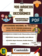 TIPOS BÁSICOS DE DECISIONES - Decisiones de Adaptación