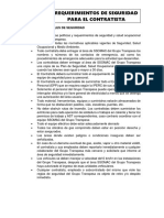 Normas Generales de Seguridad para Contratistas