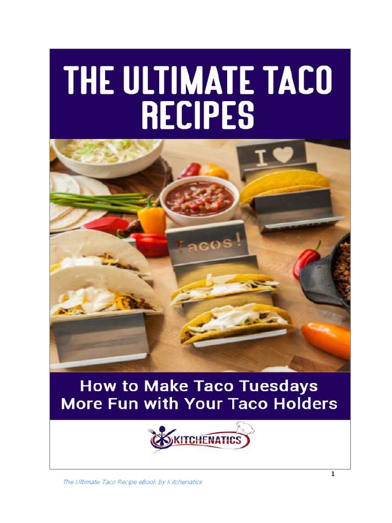 Kitchenatics Ultimate Taco Recipes PDF Taco Sausage