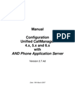 Configuration Unified Call Manager 4.x, 5.x and 6.x With and Phone Application Server