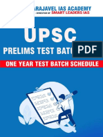Prelims Test Schedule 2023