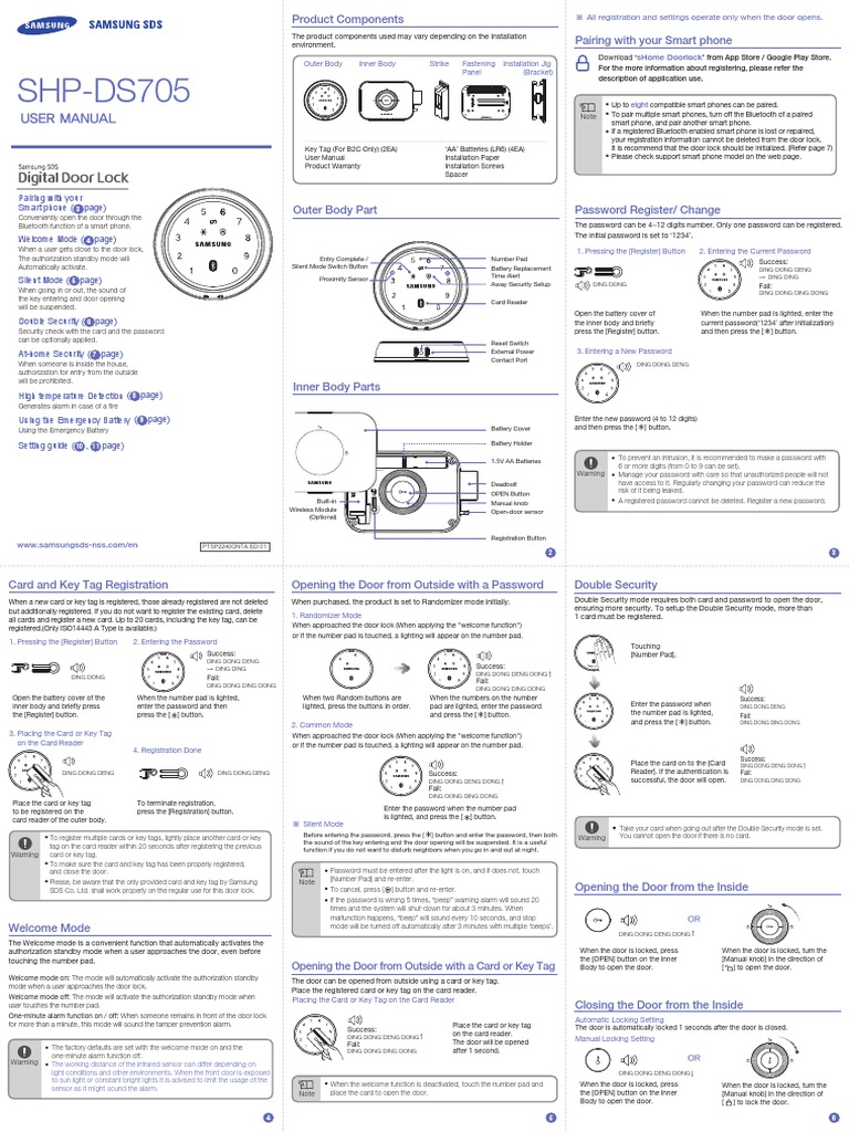 Samsung SHP-DS705 User Manual | PDF | Smartphone | Computing