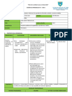 Sesión de Aprendizaje - MGP - 4to E