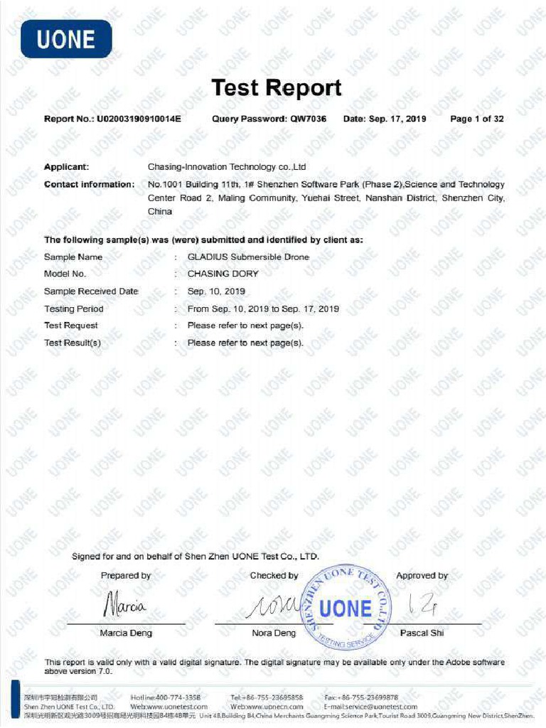 Test Report 1 | PDF