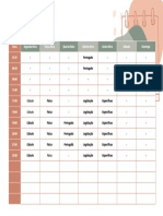 Folha Planner Semanal Verde e Rosa