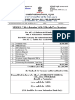 M.B.B.S. Fee Schedul 2020 GMC Nandurbar