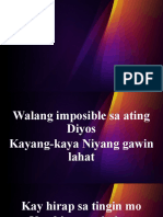 Walang Imposible Sa Ating Diyos - Di Mag-Iisa - Diyos Ka Sa Amin